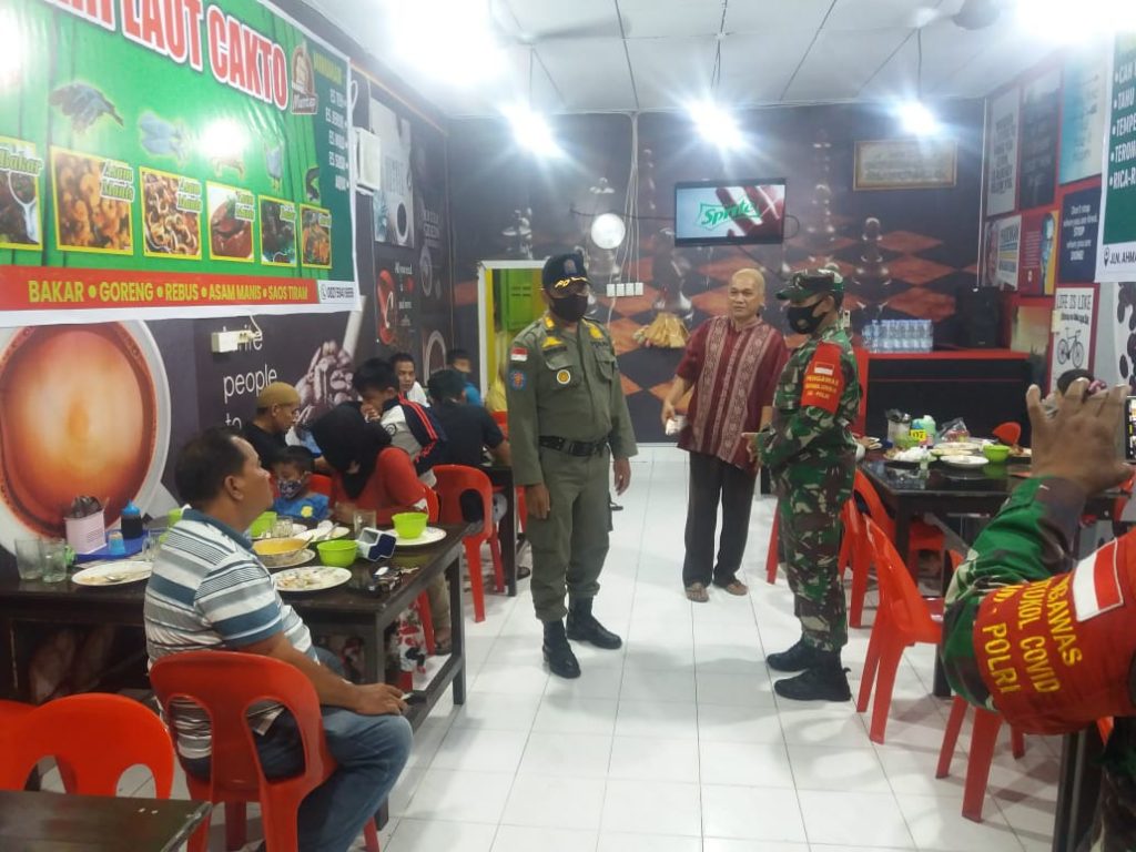 Satpol PP, TNI-Polri Himbau Warga Nunukan Patuhi 3 M