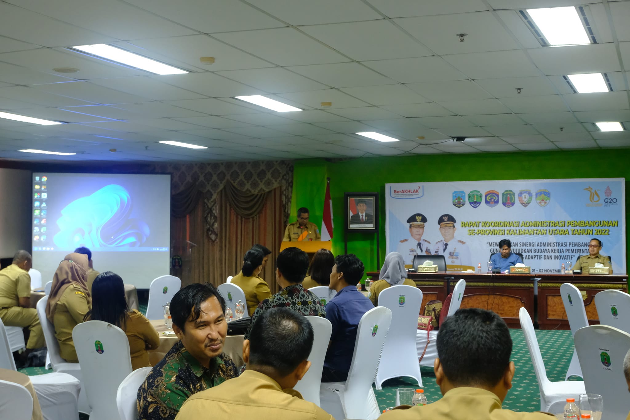 Rakor Bagian Administrasi Pembangunan Se-Provinsi Kalimantan Utara tahun 2022. 