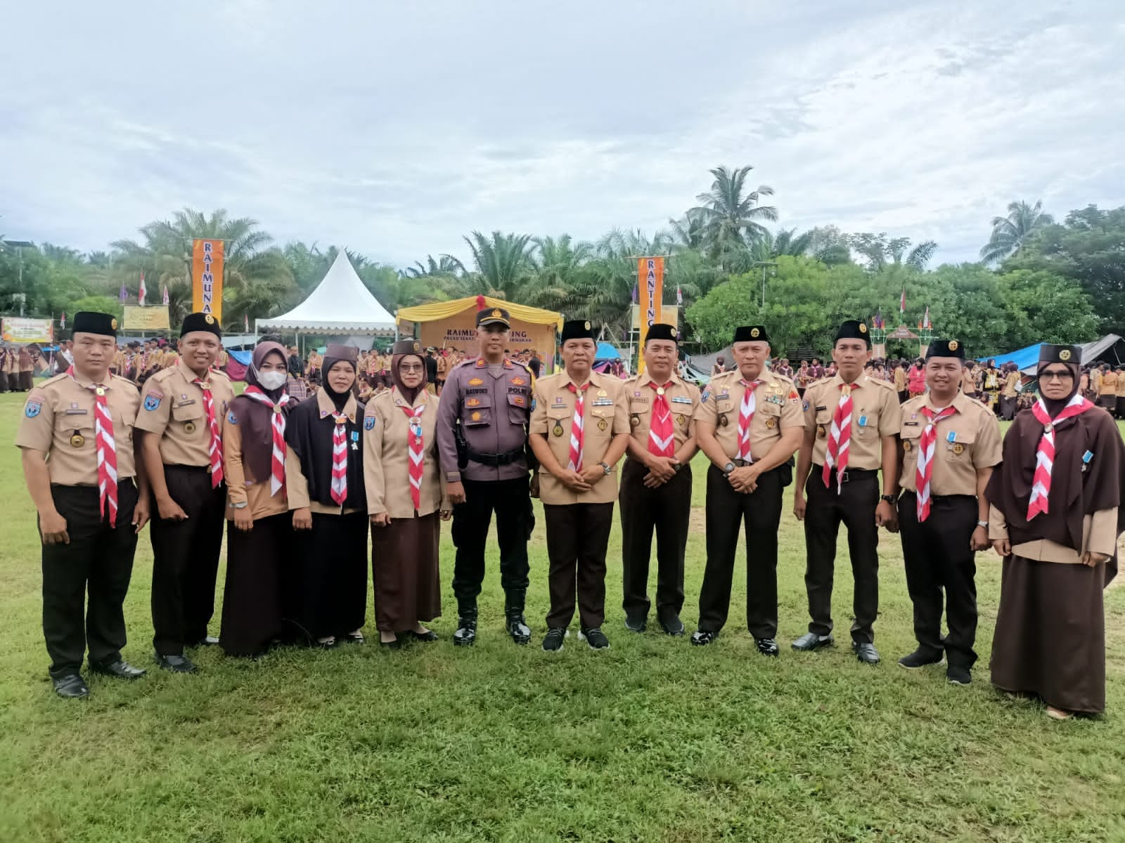 Wabup H Hanafiah Inspektur Upacara Peringatan Hari Sumpah Pemuda dan Pembukaan Raimuna di Pulau Sebatik.