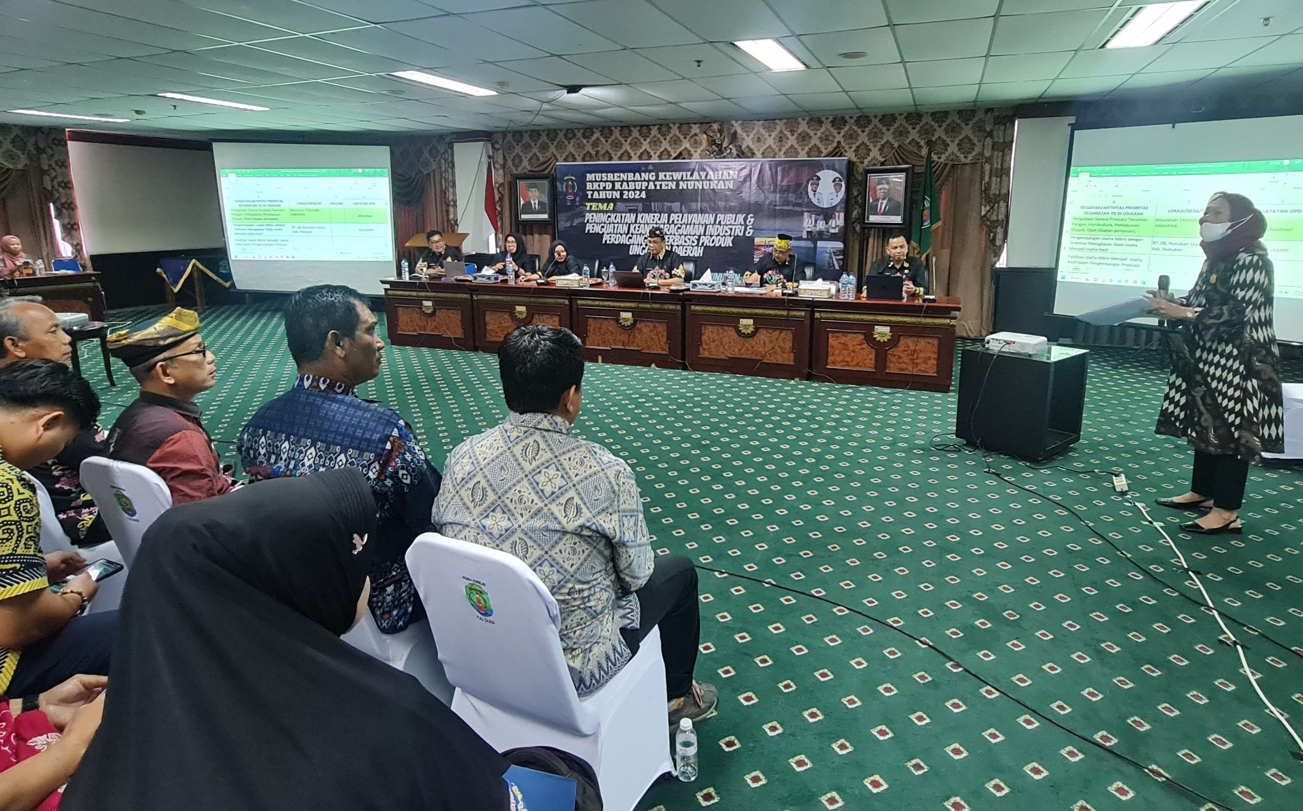 Ketua DPRD Nunukan, Hj Leppa sampaikan Saran dan Masukan dalam Musrenbang Wilayah Kabupaten Nunukan TA 2024