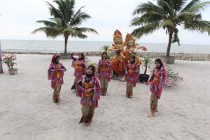 Pantai Bali Lestari pusat wisatawan warga sekitar di sudut KBA Desa Pantai Cermin Kanan.