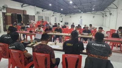 Panitia Kejurnas Domino IV Brefing terkait persiapan event Domino IV Tanjung Selor Kaltara