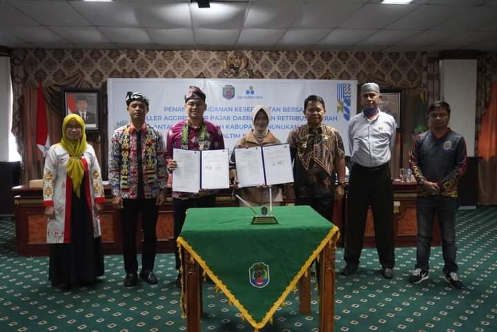 Penandatanganan Kesepakatan Bersama Biller Aggregator Pajak Daerah dan Retribusi Daerah antara Pemerintah Kabupaten Nunukan dengan PT. BPD Kaltim Kaltara.