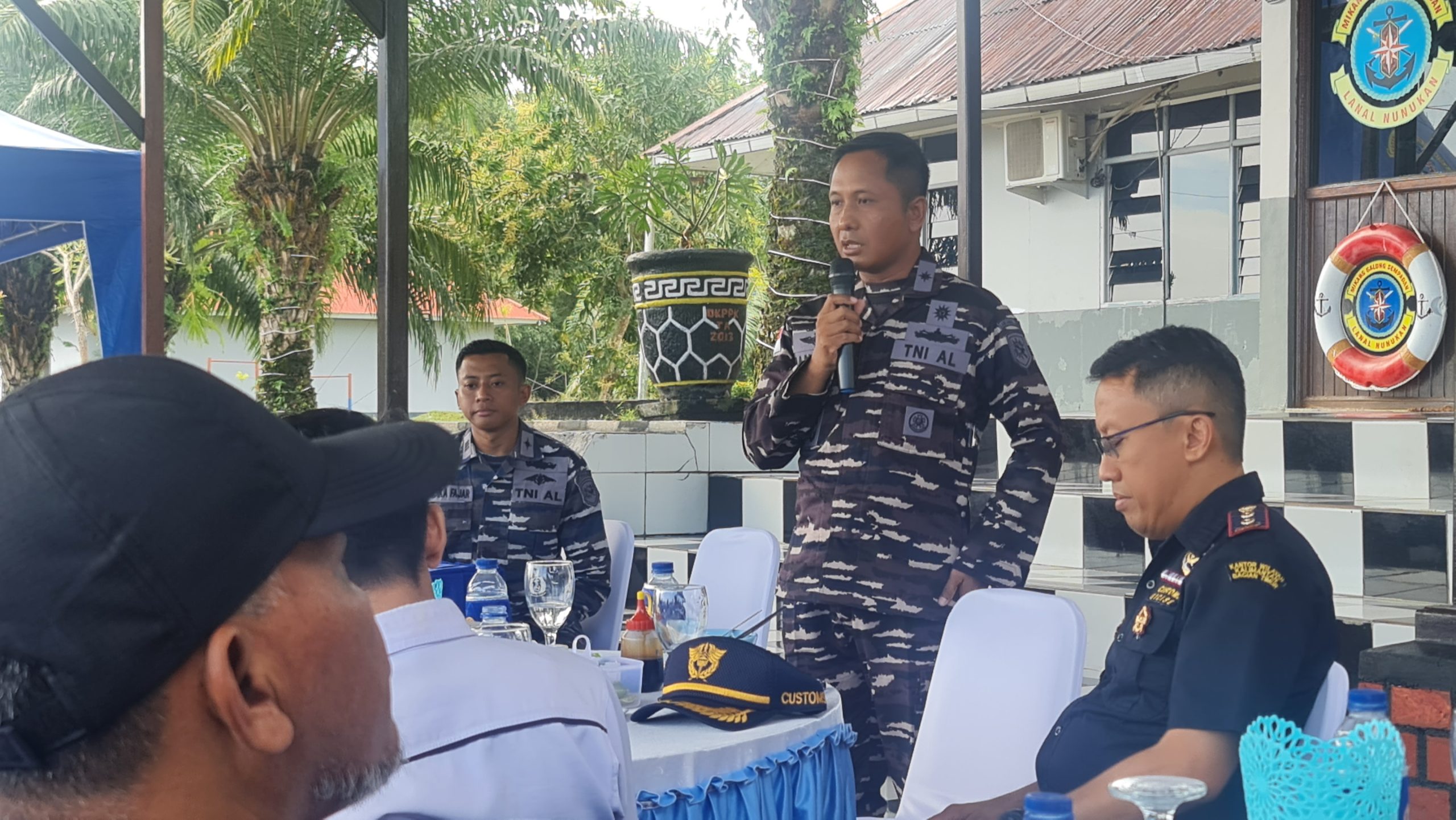 Komandan Pangkalan TNI Angkatan Laut (Danlanal) Nunukan, Letkol Laut (P) Handoyo, SH, M.Si, M.Tr.Opsla
