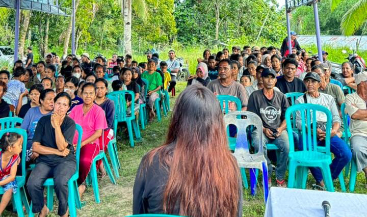 Peserta sosialisi perda Peraturan Daerah Provinsi Kalimantan Utara Nomor 1 tahun 2021 tentang perlindungan Perempuan dan Anak. 