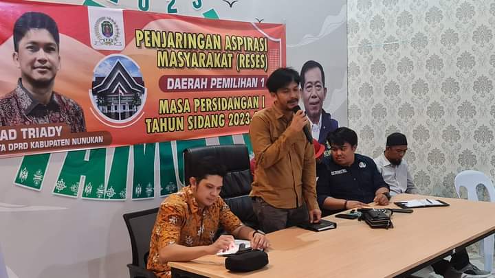 Anggota DPRD Nunukan, Ahmad Triyadi jaring Aspirasi Masyarakat.