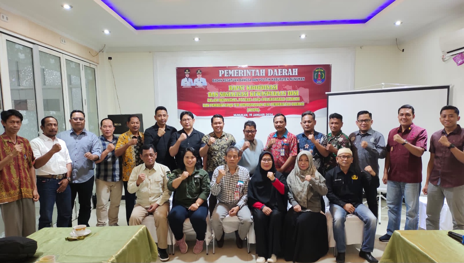 Rapat Koordinasi dan Sosialisasi Kewaspadaan Dini Daerah.