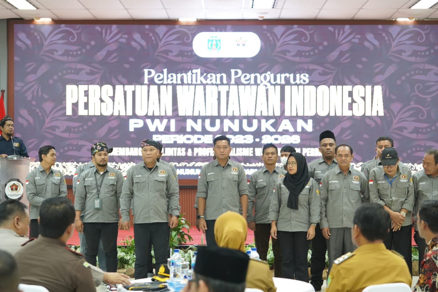 Pelantikan Pengurus Persatuan Wartawan Indonesia (PWI) Kabupaten Nunukan