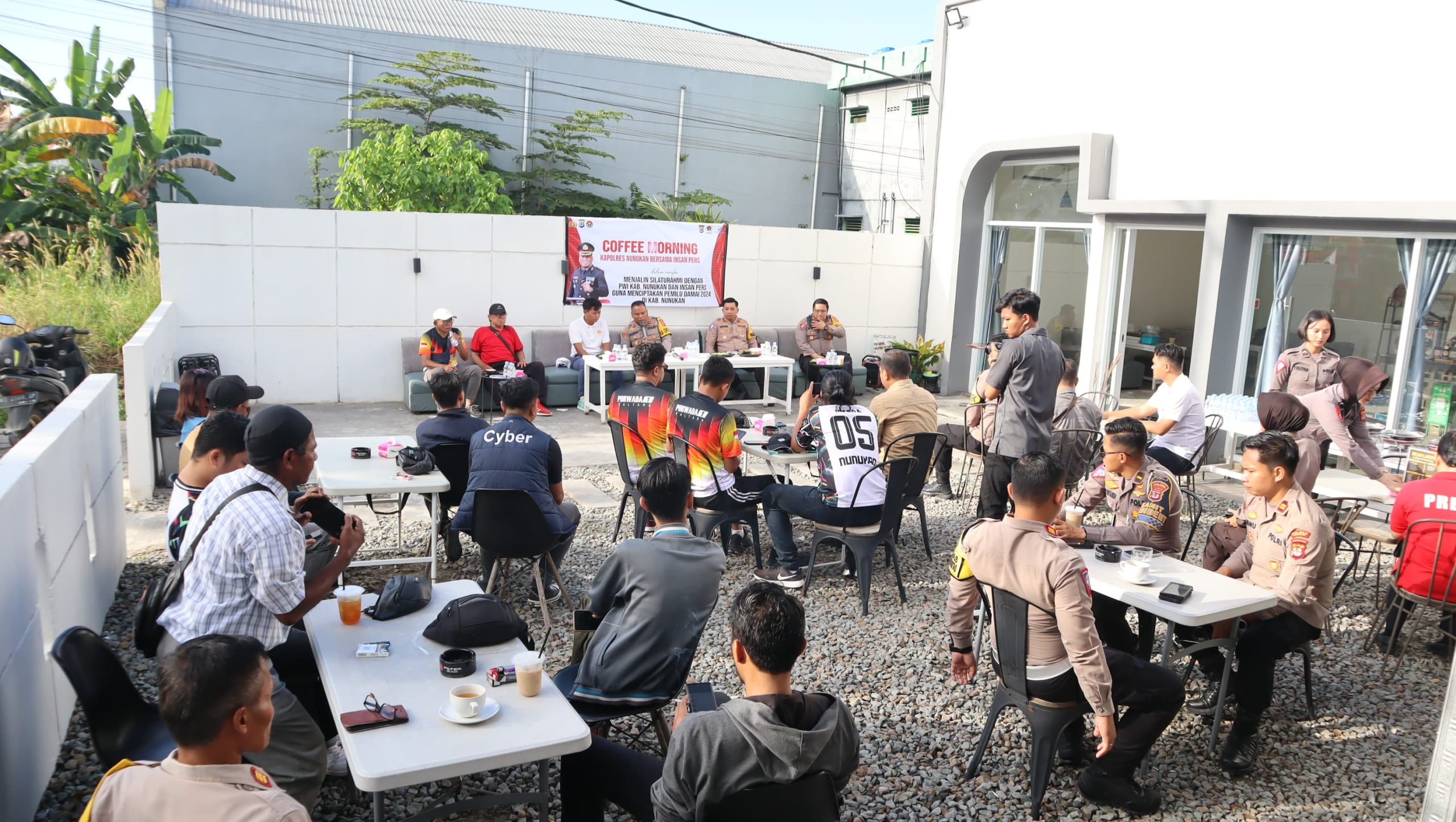 Coffee Morning Polres Nunukan Bersama PWI, Ciptakan Pemilu Damai 2024.1