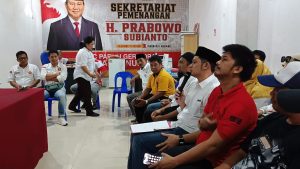 Dihadapan Fungsionaris Partai Gerindra Andi Akbar Sampaikan Visi Misi Bacalon Bupati Nunukan.