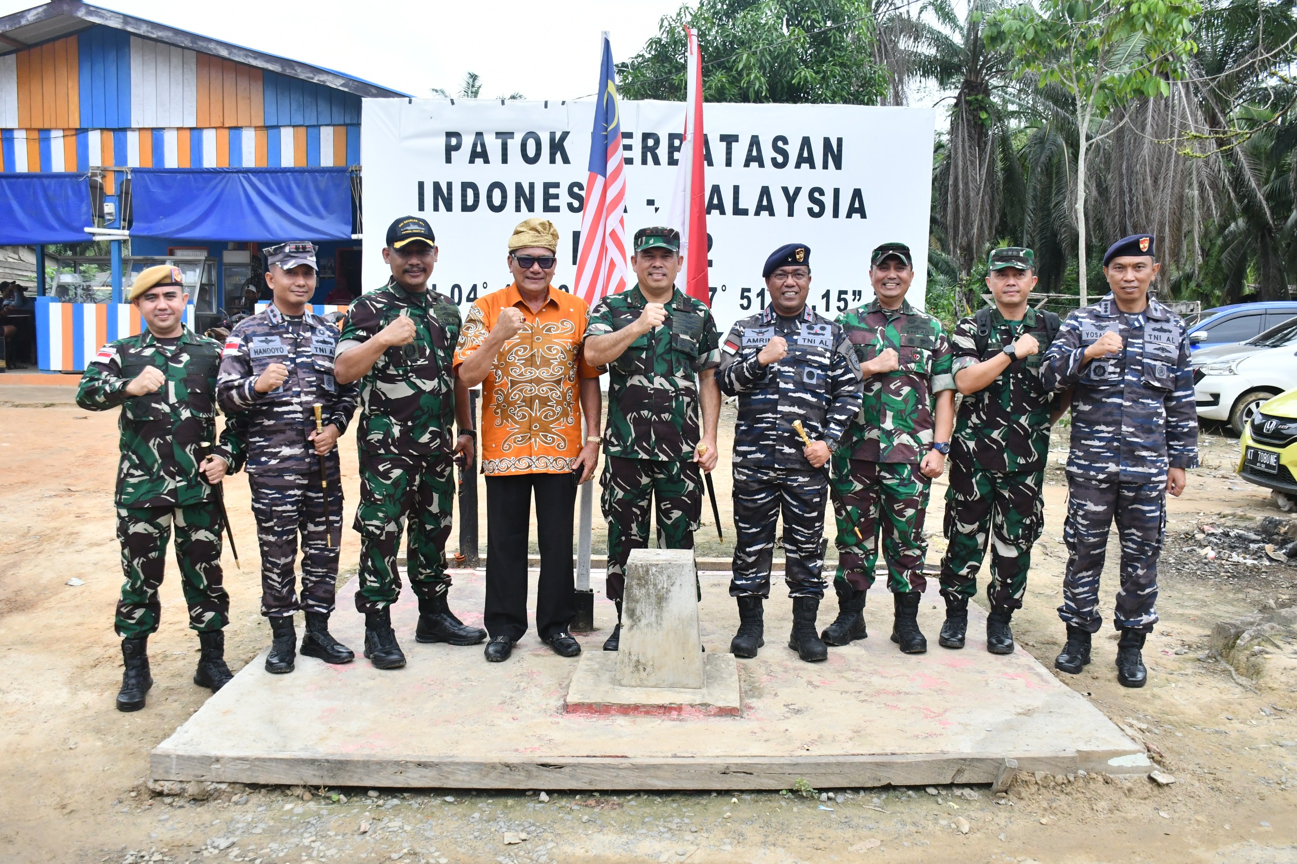 Panglima Komando Gabungan Wilayah Pertahanan (Pangkogabwilhan) II, Marsekal Madya TNI M. Khairil Lubis memantau satuan pengamanan