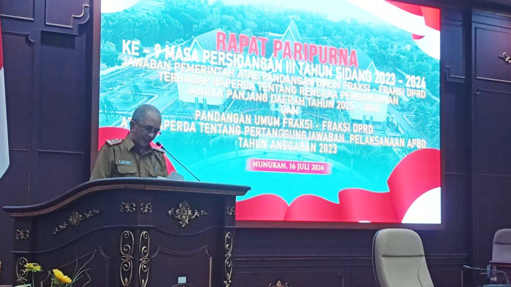 Begini Jawaban Pemkab Nunukan Terhadap PU Fraksi Tentang RPJPD 2025-2045.