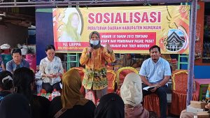 Ketua DPRD Nunukan Sosialisasikan Perda Penataan Dan Pembinaan Pasar Di Pasar Inhutani.