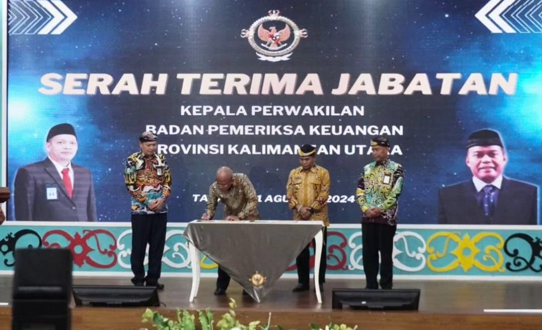 Asisten Ekonomi dan Pembangunan Setda Nunukan Hadiri Sertijab Kepala Perwakilan BPK RI Kaltara.