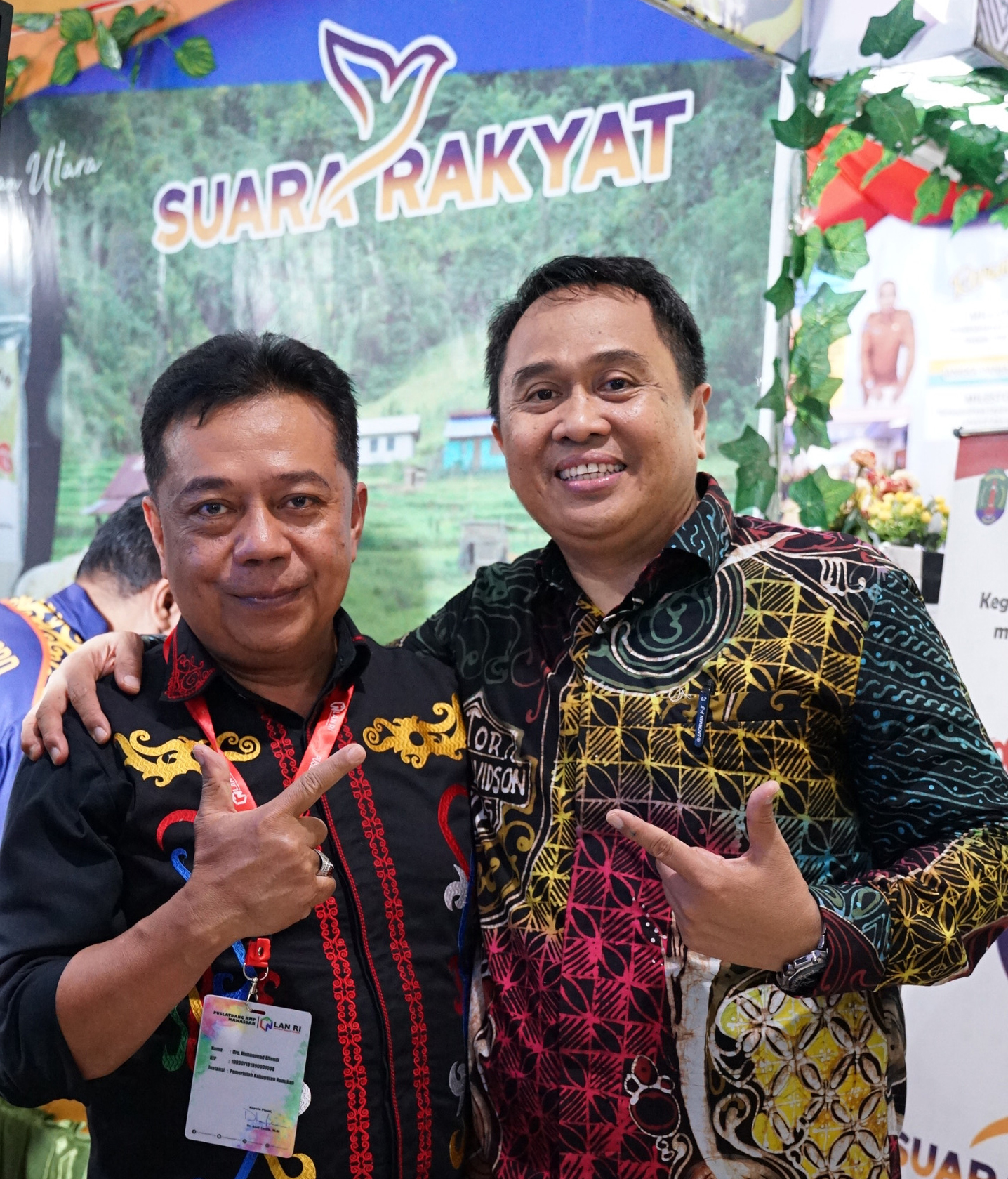 Foto Drs Muhammad Efendi dan Kepala Puslatbang KMP LAN RI Makassar, Dr. Andi Taufik, M.Si 