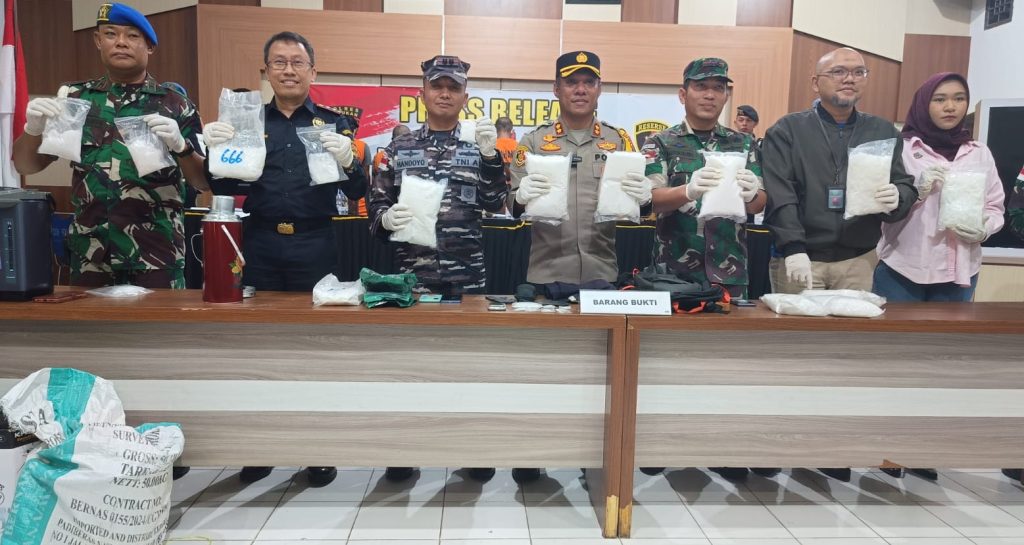 Polres Nunukan Musnahkan Narkoba Jenis Sabu Seberat 12 Kilogram.