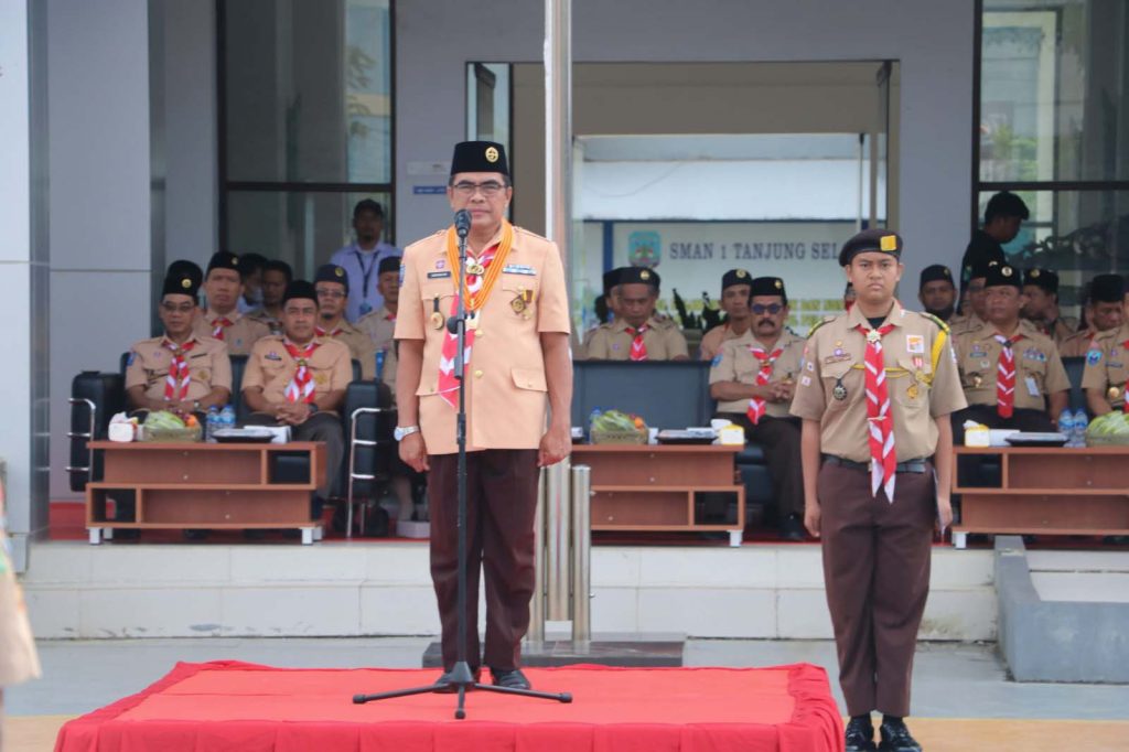 HUT Gerakan Pramuka, Sekda Pinta Persiapkan Diri Menuju Indonesia Emas 2045.