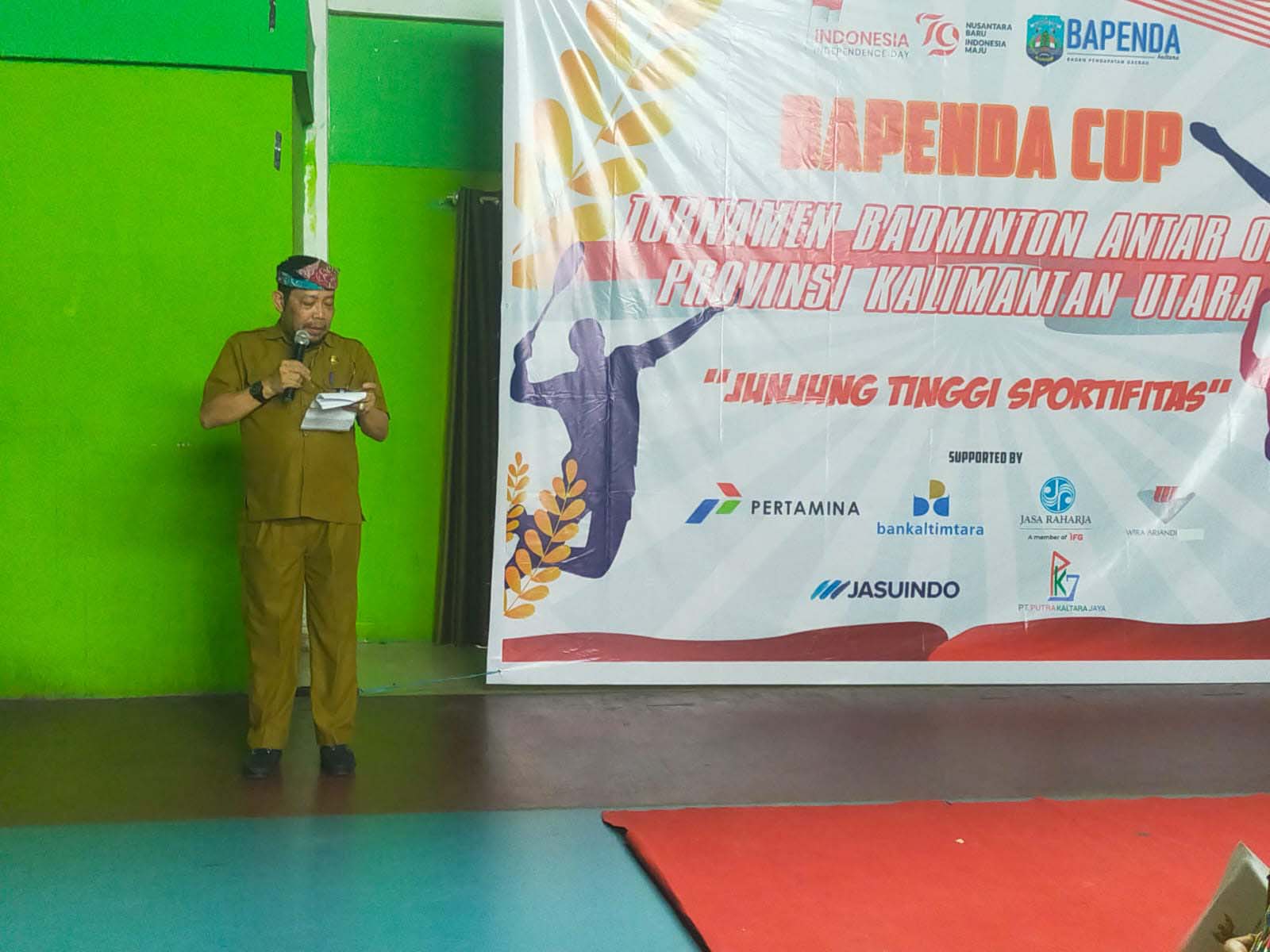 Pemprov Kaltara Apresiasi Turnamen Badminton Bapenda CUP.