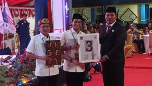 Pasangan H. Irwan Sabri SE, - Hermanus, S.Sos Calon Bupati dan Wakil Bupati Nunukan ditetapkan dengan nomor urut 3