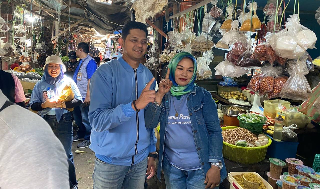 Door to Door Ke Pasar Tradisional: Andi Akbar Ajak Warga Nunukan Jangan Golput!