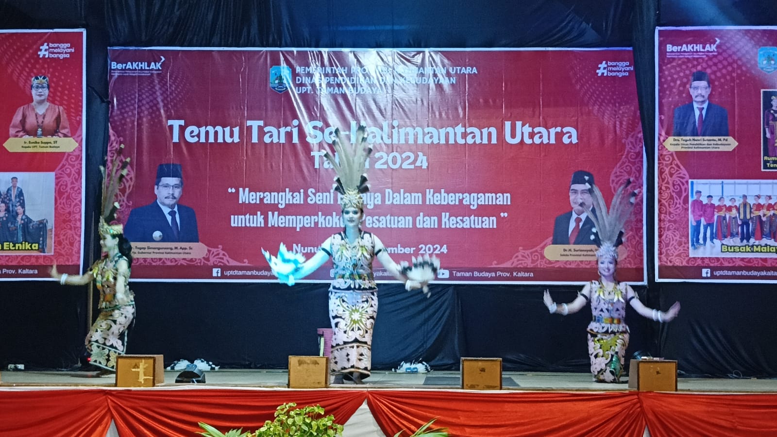 Peserta Temu Seni Tari Se Kalimantan Utara 2024 di GOR Nunukan