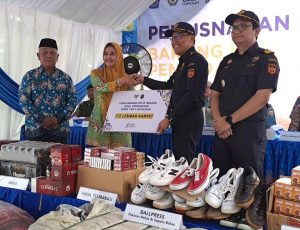 Bupati Nunukan Hadiri Acara Hibah dan Pemusnahan Hasil Penindakan Bea Cukai Nunukan