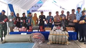 Bupati Nunukan Hadiri Acara Hibah dan Pemusnahan Hasil Penindakan Bea Cukai Nunukan