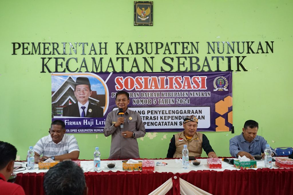 H Firman Latif Ajak Masyarakat Sebatik Tertib Administrasi Kependudukan