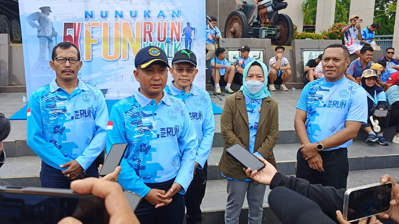 Ratusan Warga Nunukan Meriahkan Fun Run Hari Armada RI ke-79