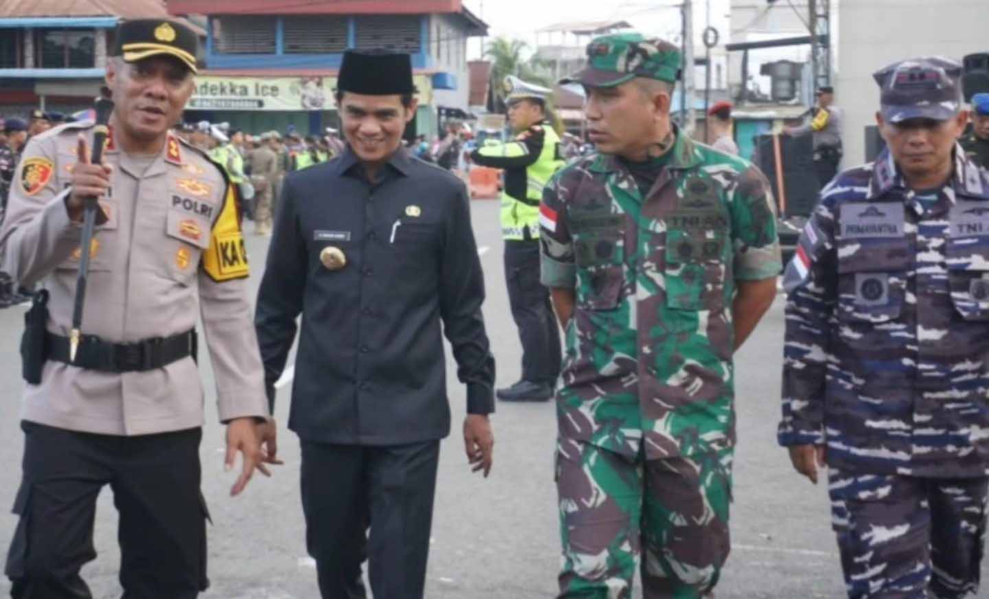 Bupati Kabupaten Nunukan, H. Irwan Sabri SE bersama Unsur Forkopimda Nunukan.