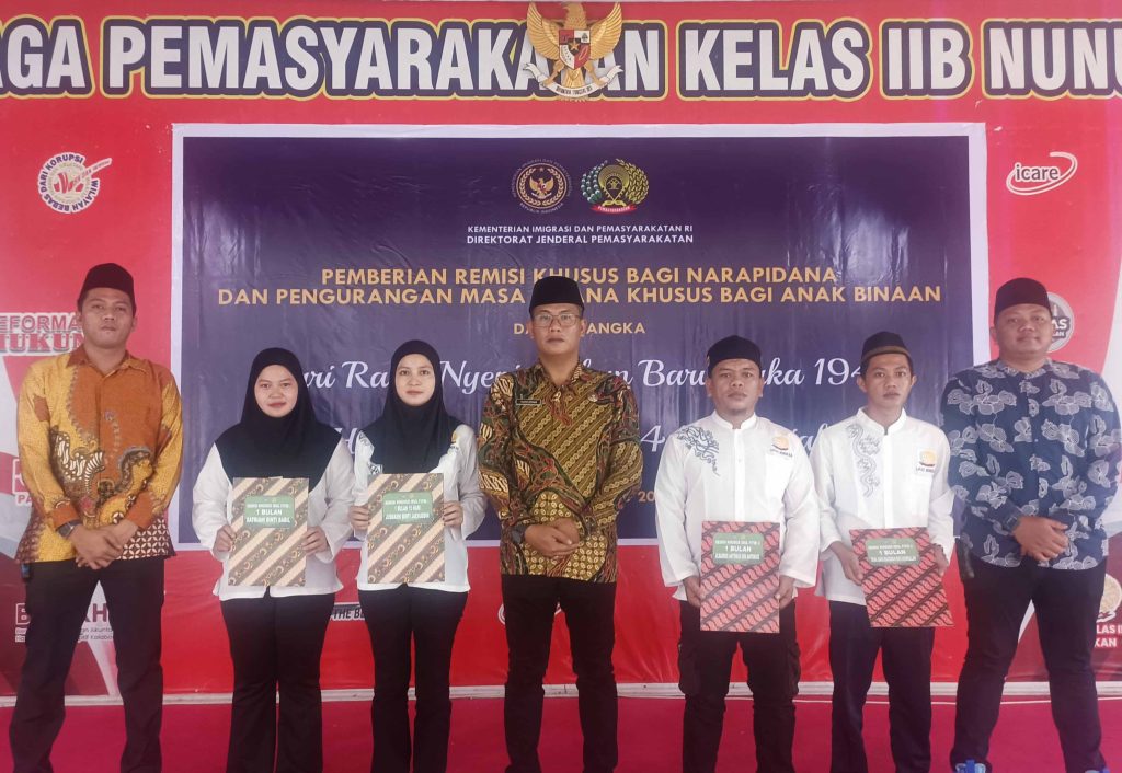 939 WBP Terima Remisi Idul Fitri, 8 Bebas dan Bayar Denda