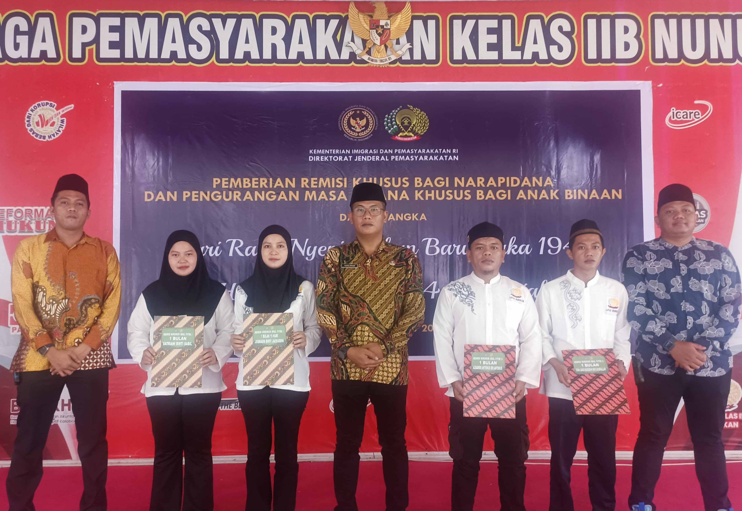 939 WBP Terima Remisi Idul Fitri, 8 Bebas dan Bayar Denda