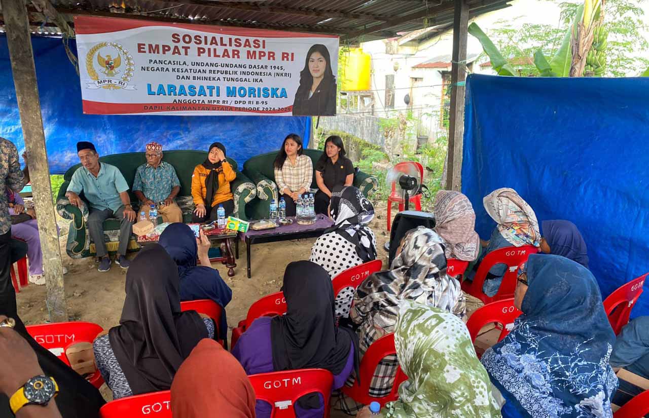 Larasati Moriska Kembai Ke Daerah Pemilihan Kalimantan Utara menggelar Sosialisasi 4 Pilar MPR RI