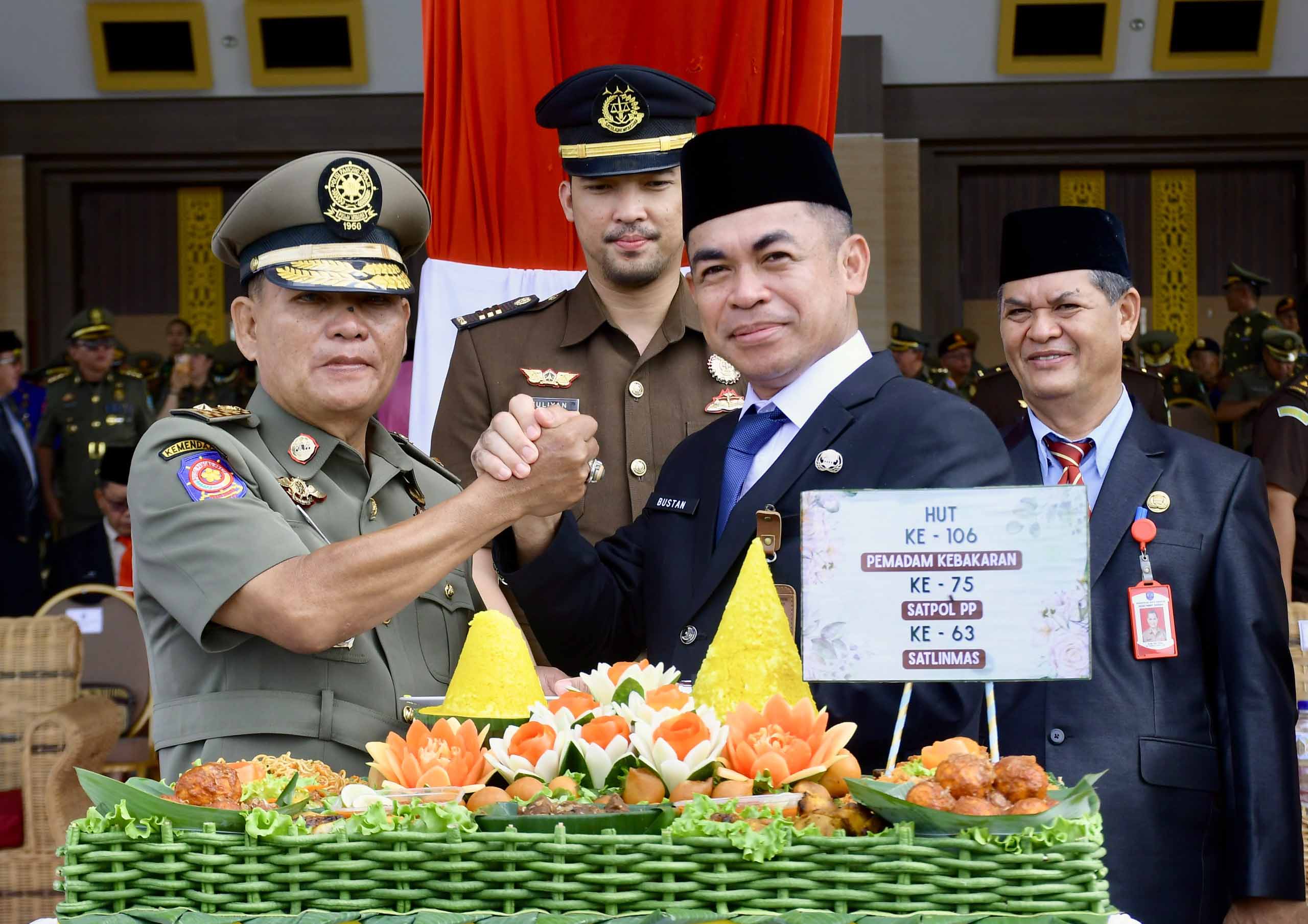 Pj. Sekprov Bustan Pimpin Apel Kesiapsiagaan Nasional se-Kaltara