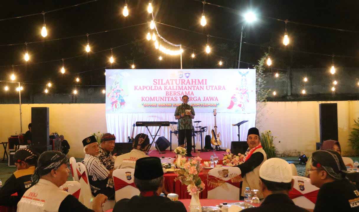 Kapolda Kaltara Sampaikan Pesan Kebersamaan Dalam Silaturahmi Bersama Warga Jawa