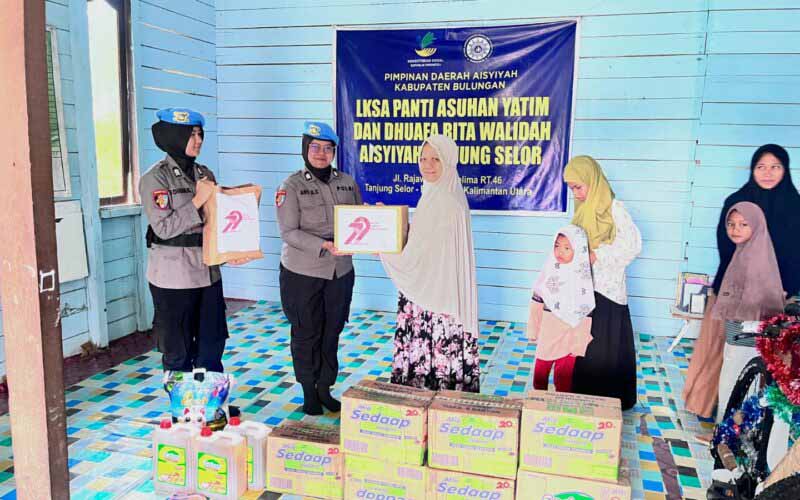 Personel Bidpropam Polda Kaltara Berikan Bantuan Sosial ke Panti dan Pesantren Dalam Rangka Hari Bhayangkara ke-79