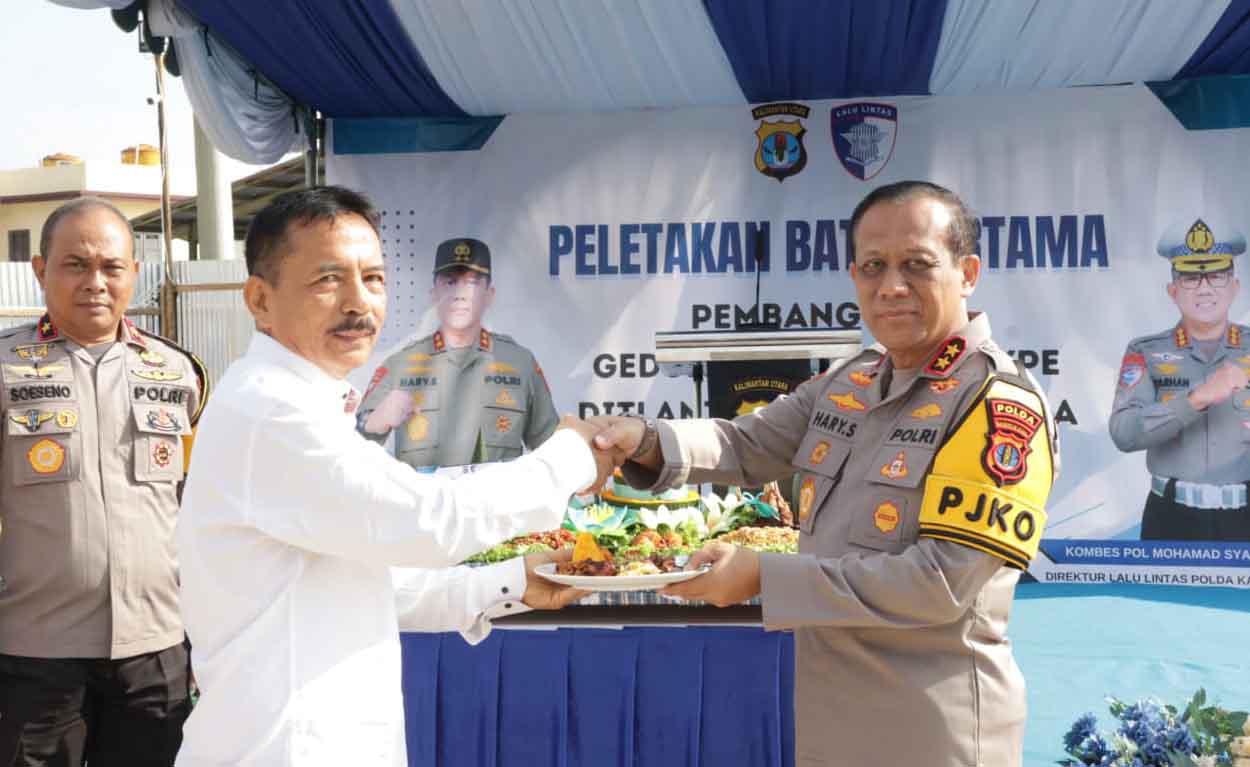Ground Breaking! Kapolda Kaltara Letakkan Batu Pertama Gedung BPKB Prototype Ditlantas