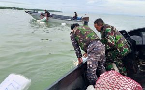 Speedboat Barang Tenggelam di Perairan Perbatasan RI –Tawau, Malaysia, Lanal Nunukan Lakukan Operasi SAR