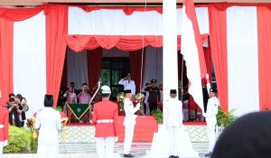 Bupati Nunukan Pimpin Upacara HUT RI Ke-80, Semangat Kemerdekaan Momentum Kesejahteraan di Perbatasan