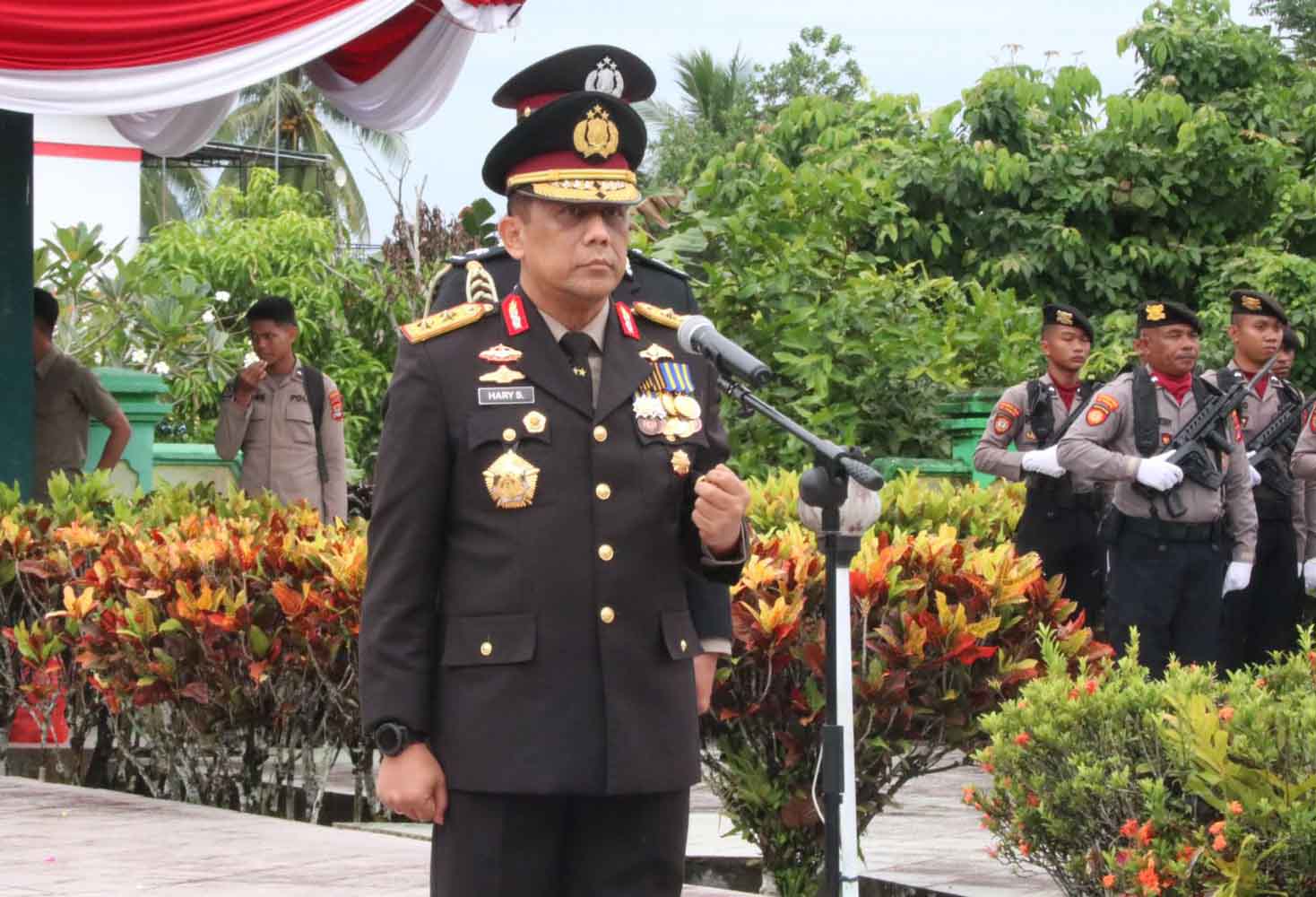 Kapolda Kaltara Pimpin Ziarah Makam Pahlawan Memperingati HUT RI ke-80