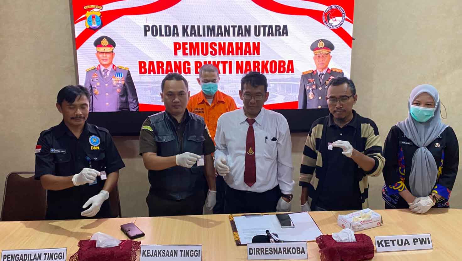 Polda Kaltara Musnahkan Barang Bukti Narkoba, Tegaskan Komitmen Polri Dalam Memberantas Narkotika