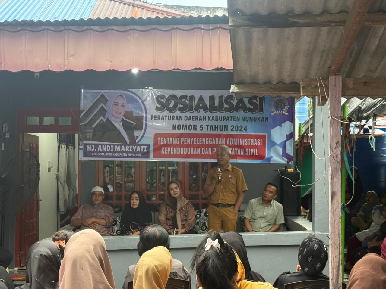 Sosialisasikan Perda Adminduk, Hj Andi Mariyati Gandeng Disdukcapil Nunukan