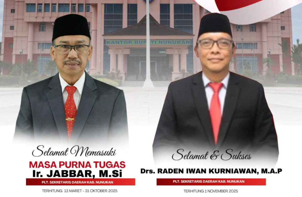 Ir. Jabbar Purna Tugas, Raden Iwan Kurniawan Ditunjuk Jadi Plt Sekda Nunukan