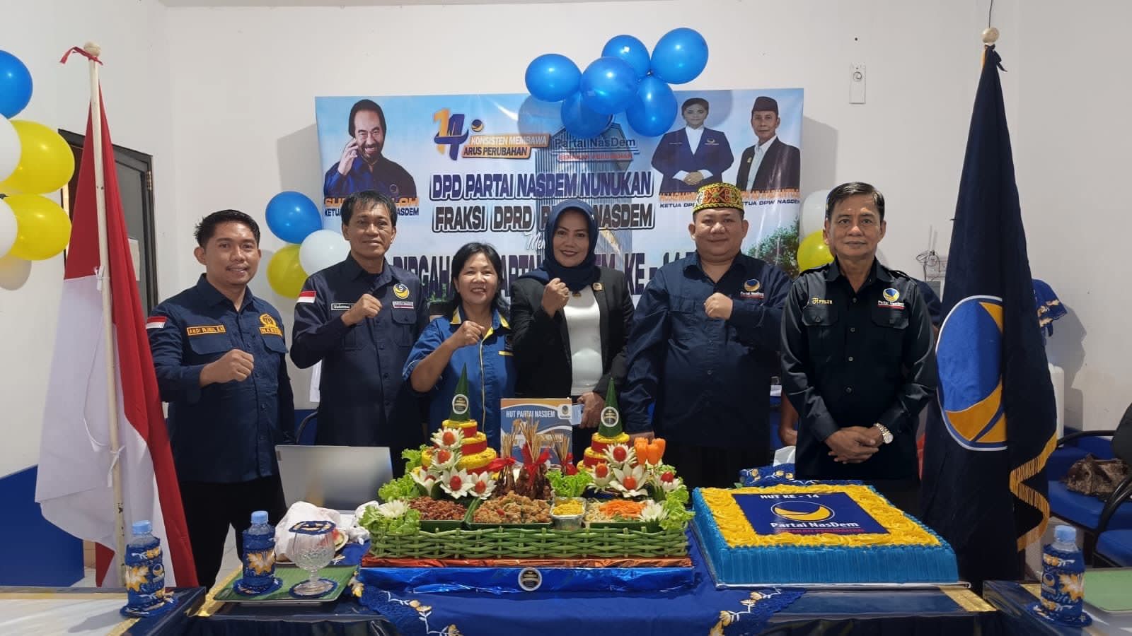 Peringati HUT ke-14, Partai Nasdem Nunukan Bagikan Sembako kepada Veteran dan Panti Asuhan