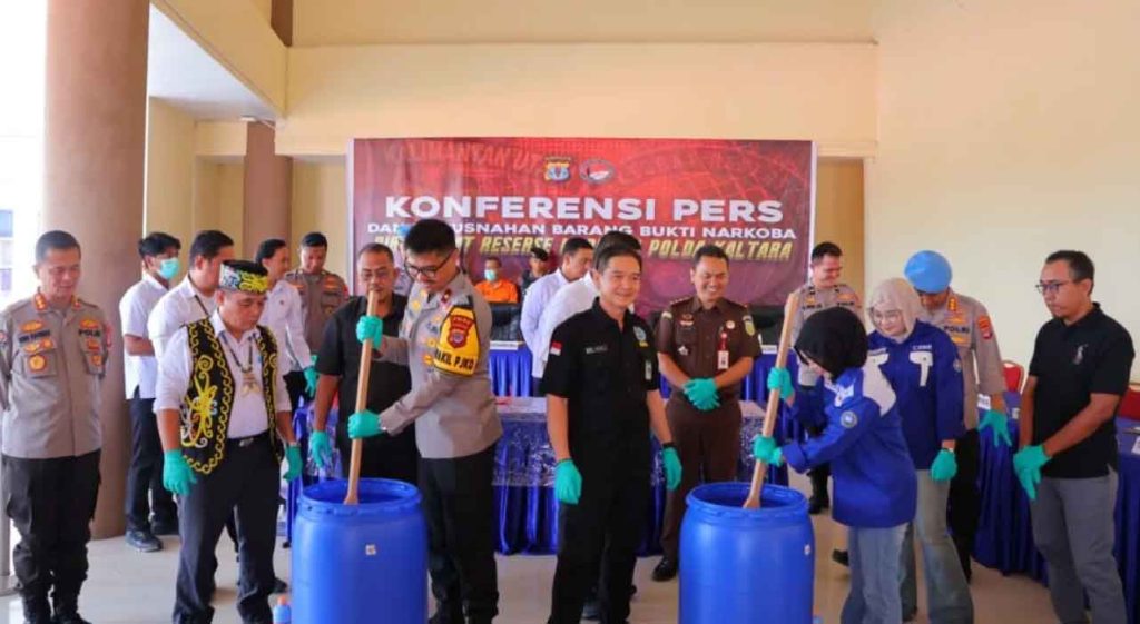 Polda Kaltara Musnahkan Barang Bukti Narkoba Jenis Sabu Seberat 4.533,24 Gram