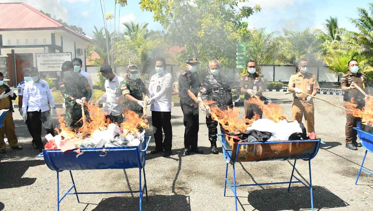 Kajari Musnahkan Barang Bukti TPU 151 Perkara Di Nunukan