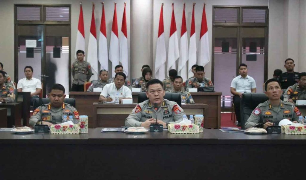Pengamanan Perayaan Nataru 2025, Polda Kaltara Latihan Operasi Lilin Kayan