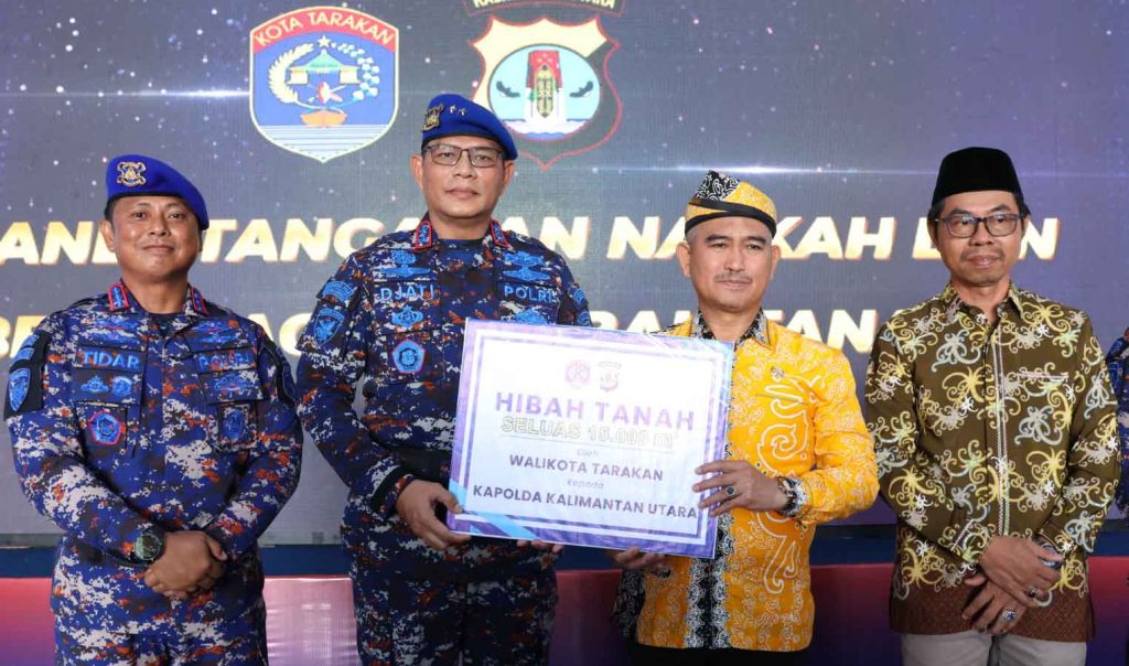Hari Jadi Korps Polairud Ke -75, Kapolda Kaltara Resmikan Revitalisasi Dermaga Dan Penyerahan Hibah Tanah Pemkot Tarakan