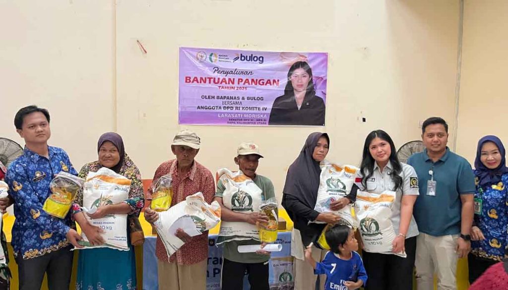 Refleksi Akhir Tahun, Larasati Moriska Serahkan Bantuan Pangan dan Perkuat Nilai Kebangsaan di Kaltara