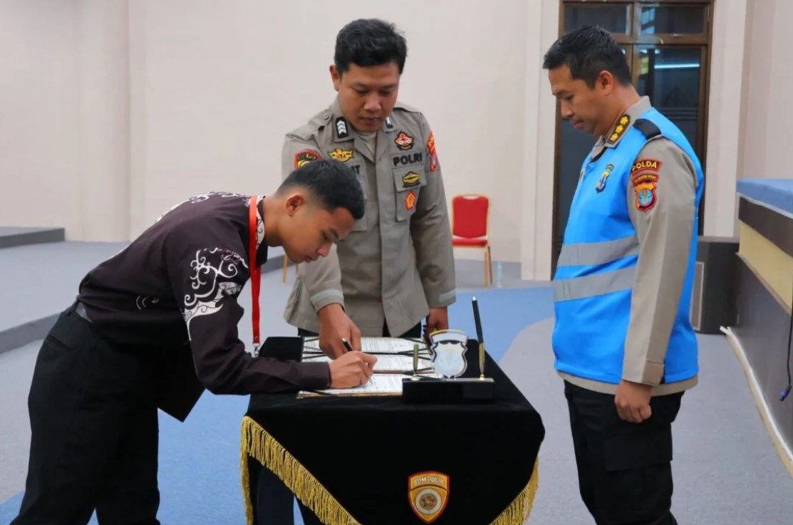 Peserta Seleksi SIPSS T.A. 2026 Disumpah dan Teken Pakta Integritas di Polda Kaltara